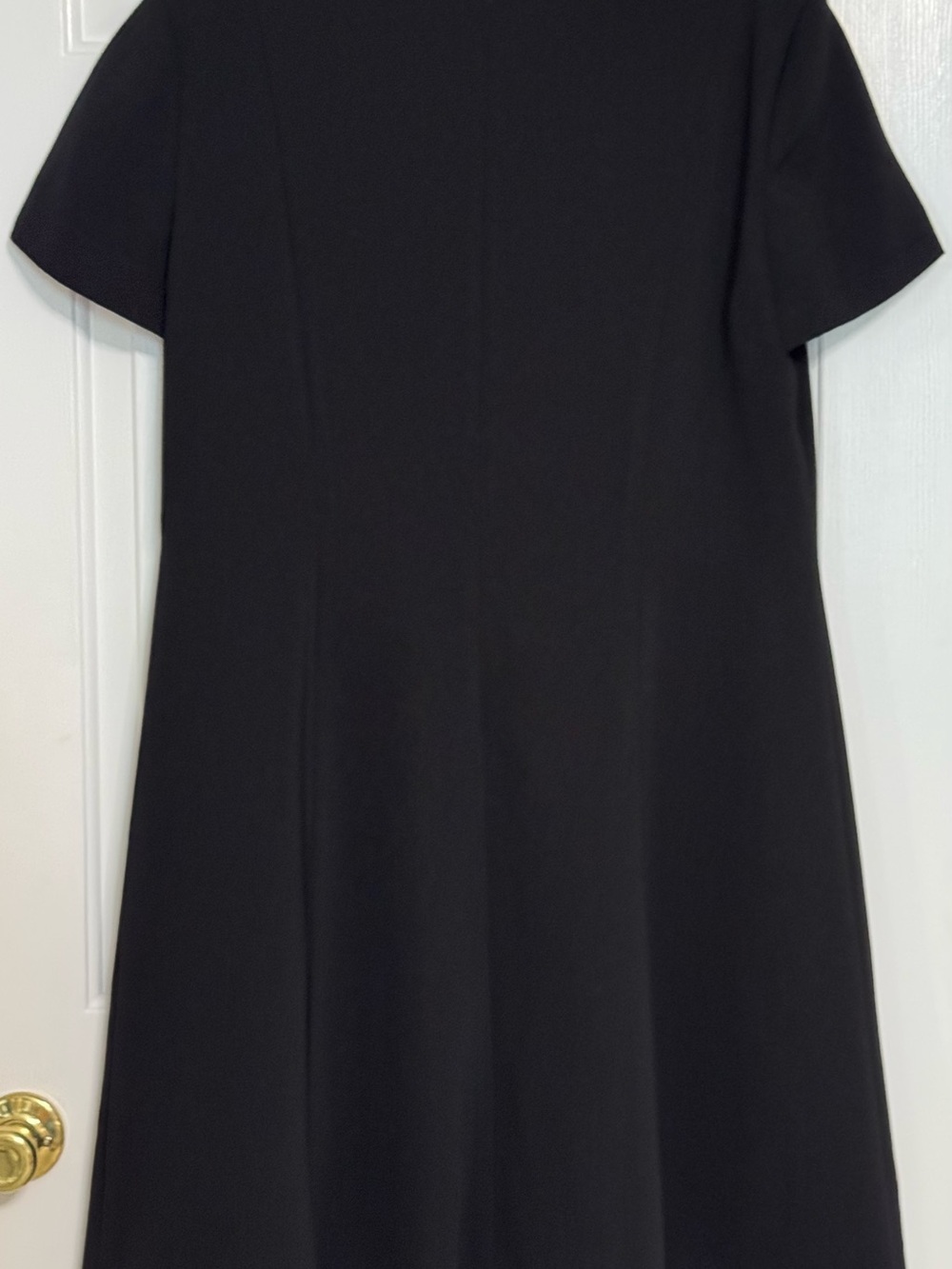 Liz Baker Black Short-Sleeve A-Line Dress